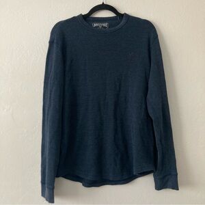 American Eagle Men's Thermal Waffle Knit Long Sleeve Shirt Layering Casual Large